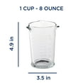 thumbnail image 2 of Anchor Hocking 8 Ounce Triple Pour Measuring Glass with Embossed Measurements, 2 of 5