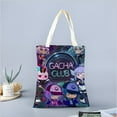 thumbnail image 2 of Gacha Life-theme canvas Tote Bag for Women Aesthetic Shopping Grocery Reusable Bags with Inner Zipper Women Gift 13.8 x 15.8 inches（35x40cm）, 2 of 6