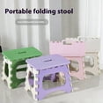 thumbnail image 2 of OIUR Outdoor Folding Stool with Handle Portable Lightweight Heavy Duty Camping Hunting Picnic Fishing Mini Collapsible Step Stool Chair Seat, 2 of 7