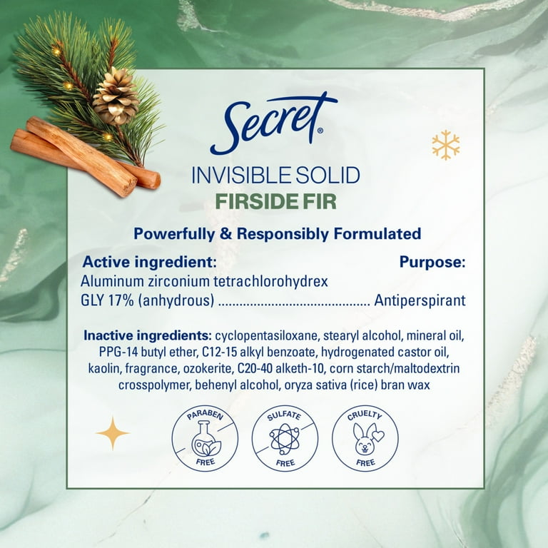 Secret Fresh Invisible Solid Antiperspirant and Deodorant For