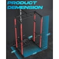 thumbnail image 2 of Power Cage, Multifunctional Power Rack for Home Gym, Squat Rack with LAT Pulldown, & Pull-Up Bar, 1600LBS Capacity, Strength Training Equipment with More Attachments, 2 of 7