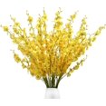 thumbnail image 2 of 12 Uds. De orquídeas de seda para mujer, flores de tallo largo de imitación a granel para el hogar, boda, oficina, fiesta, decoración festiva para interiores y exteriores Adepaton WRJM-437-5, 2 of 8