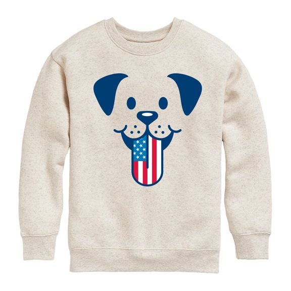 Instant Message - 4th of July Graphic Long Sleeve Fleece Sweatshirt