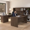 thumbnail image 3 of Logan U or L Shaped Desk with Storage Set in Antigua - Engineered Wood, 3 of 8