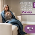 thumbnail image 6 of Vianney - Twin Comforter - 71x93 Inches - Reversible Lightweight Blanket with Triangular Quilt Pattern - Year-Round Soft Cozy Bedding in Cobalt Blue and Dark Grey, 6 of 7