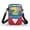 Antigua And Barbuda Flag Decoration, variant on Adjustable Shoulder Strap Crossbody Bag for Travel Work, Polyester Portable Cell Phone Purse, Pink Cherry Blossom Pattern