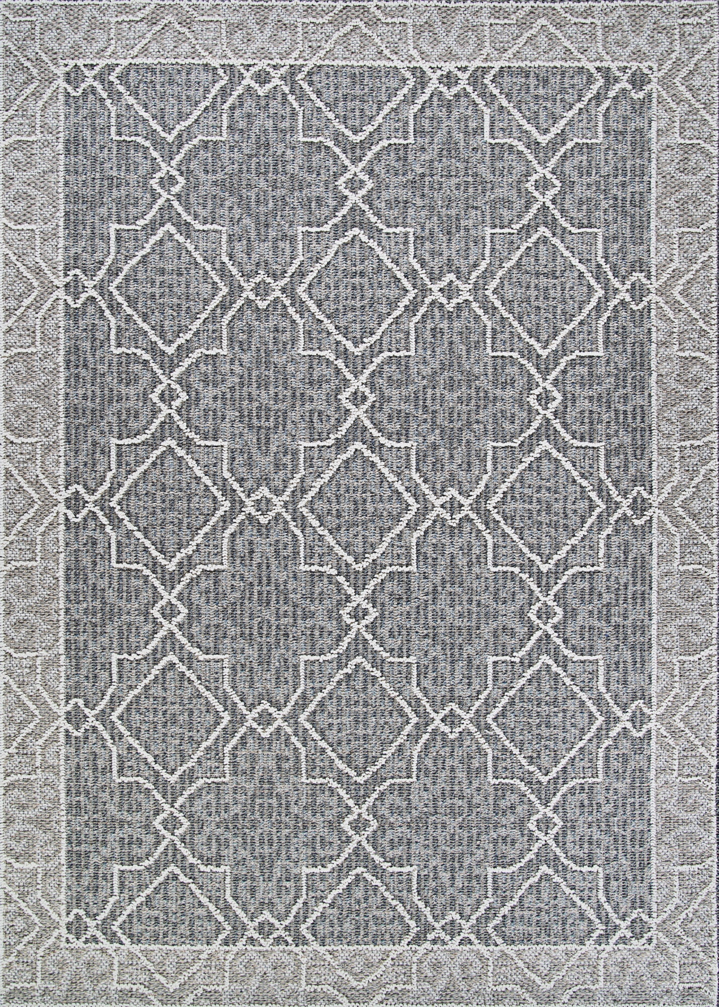 Couristan Fresco Dutch Greystone-Cotton Indoor/Outdoor Area Rug