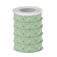 thumbnail image 2 of 5 Rolls Christmas Ribbon 1.5 inch Wide Decorative Ribbon for Gift Wrapping and Holiday Decorations Green and White Christmas Tree, 2 of 7