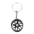 thumbnail image 1 of Metal Car Keychain Wheel Hub Auto Logos Keychain Auto Repair Parts Car Mini Tire Wheel Keychain Black, 1 of 5