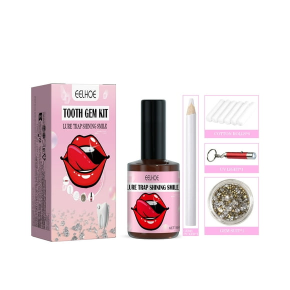 Tooth Gem Set White Teeth Easy to Disassemble and Install Jewelry Beautiful, Sturdy, Reliable Diamond