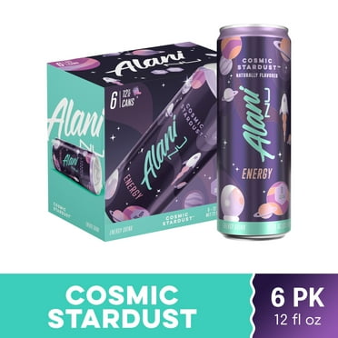 Alani Nu Sugar Free Energy Drink, Cosmic Stardust, 12 fl oz, 6 Pack, Cans, 200mg Caffeine