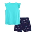thumbnail image 3 of Girls 2 Piece Outfits Summer Clothes Cute Graphic Tank Top And Casual Shorts Kids Clothing Sets Size 18-24 Months, 3 of 7
