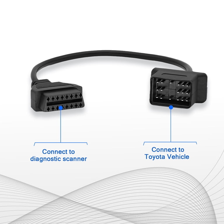 Auto OBD2 Kabel für Toyota 17 Pn zu OBD 16Pn Adapter Dagnosestecker