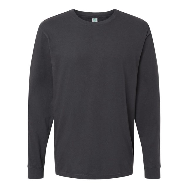 SoftShirts Adult Organic Long Sleeve T-Shirt, XL, Black