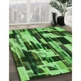 thumbnail image 2 of Ahgly Company Indoor Square Patterned Emerald Green Area Rugs, 5' Square, 2 of 6