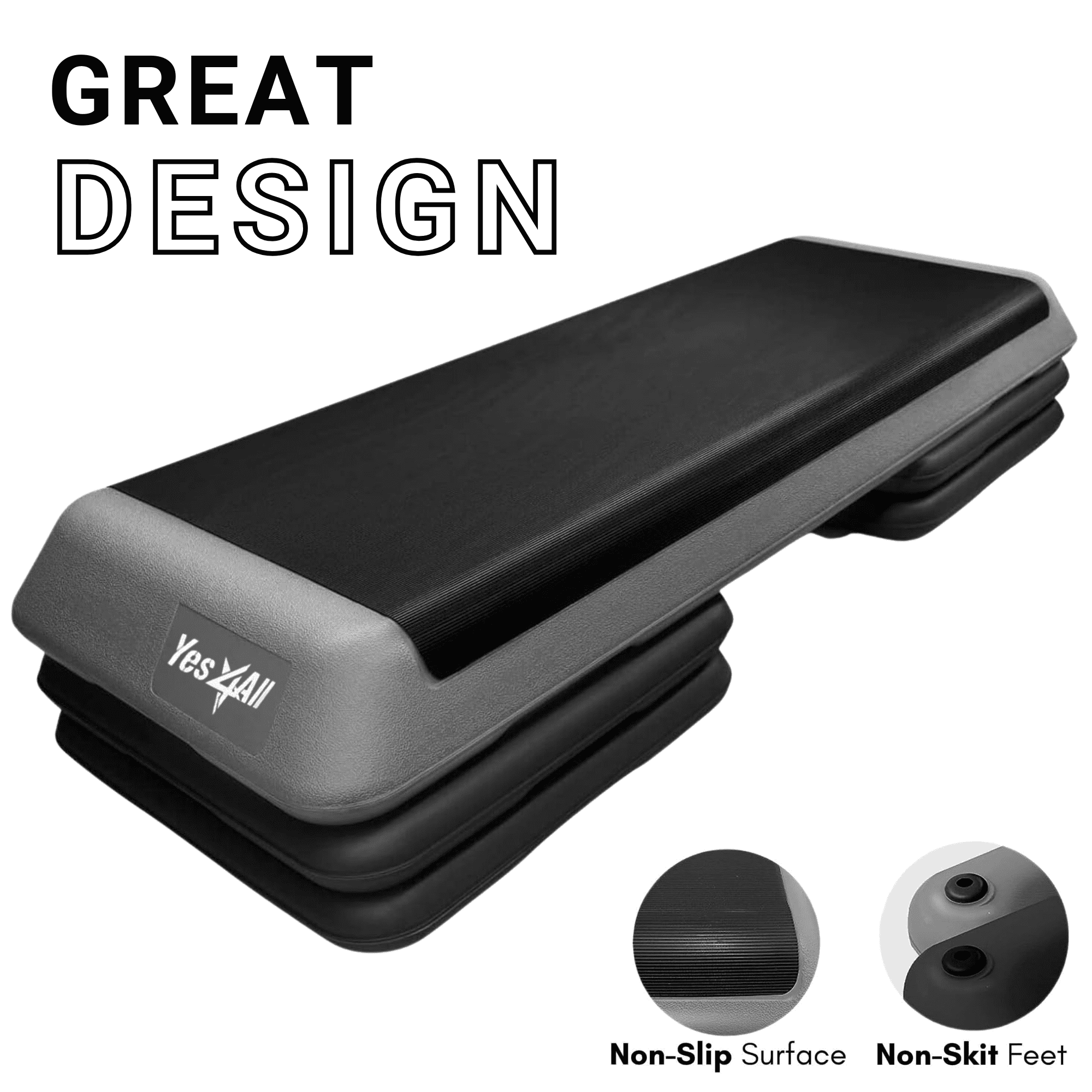 Pilates Equipment Yes4All Adjustable Aerobic Step Platform With Risers ...