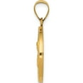 thumbnail image 3 of 14K Yellow Gold Polished And Satin St. Barbara Medal Hollow Pendant (26.5 X 18.75) Made In United States xr1296, 3 of 6