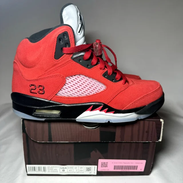 Ni - ke Size 8 - Ni - ke Air Jordan 5 Retro Raging Bull 2021 Men's Shoes - Ships Now