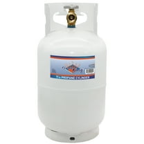 Flame King 10LB Empty Steel Propane Tank LP Cylinder w/ Type1 OPD Valve, for Grills & BBQs
