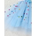 thumbnail image 5 of FYMNSI Baby Girl Clothes 2nd Birthday Outfit Short Sleeve Princess Dress Sequin Blue Tutu for Toddler Girls 2T, 5 of 7