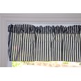thumbnail image 2 of cotton stripe window valance 58 wide 1 inch stripe black and white, 2 of 3