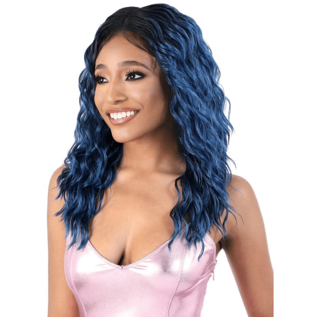 Motown Tress Spin Part HD Invisible Lace Synthetic Wig - 18" inches