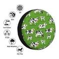 thumbnail image 4 of Rateoe Cows With Calfs Green Pattern Tire Cover Wheel Protectors Weatherproof Wheel Covers Universal Fit for Trailer Rv SUV Truck Camper Travel Trailers Accessories-17 inch, 4 of 6