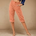 thumbnail image 2 of Women Pants High Waisted Trousers Baggy Pant Capris Pants Womens Pants Casual Comfy Dress Pants Cute Pants for Women, 2 of 4