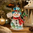 thumbnail image 6 of Leodye 1PCS Christmas Ornaments, Xmas Tree Hanging Decor, Festive Holiday Pendant, for Christmas Tree Wreath Home Party Decoration -3.15 × 3.15 in, 6 of 7