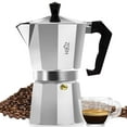 thumbnail image 1 of Hauz - Aluminum Espresso Coffee Maker, Compact Design, 6 Cup Capacity, 1 of 3