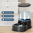 thumbnail image 7 of Nomipaw Cat Dog Feeder and Waterer - Automatic Gravity Feeding - Two-in-One - 1.6 Gallon Each Feeder - Dark Blue, 7 of 7
