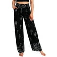 thumbnail image 3 of OmicGot Women's Casual Boho Palazzo Pants for Women Wide Leg Pants m-2xl, 3 of 10