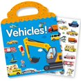 thumbnail image 1 of Libro de pegatinas reutilizable RUSON Vehicles Truck Kids 2-4 años, 1 of 7