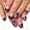 F, variant on 24PCS Short Square 4th of July Press On Nails, Red Blue Glitter French Tip & White Star Design, Glossy Natural Fit Fake Nails for Women, Patriotic Holiday & Daily Manicure, Salon & Home Use