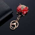 thumbnail image 3 of Ladybird Rhinestone Keychain Car Keyring Purse Bag Pendant Decoration Hanging Ornament Creative Gift, 3 of 9