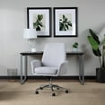 thumbnail image 4 of OFM Modern Fabric Upholstered Swivel Office Chair, Cushioned Arm Chair, in Gray (733-F-GRY), 4 of 17