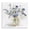 Blue Floral Vase Arrangement, variant on Stupell Industries Cottage Spring Floral Dollops White Framed Print Under Glass, 13 x 13, by Carol Robinson