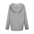 thumbnail image 5 of Holzkary Zip Up Jackets for Women 2025 Fall Lightweight Sweatshirt Casual Loose Long Sleeve Drawstring Shirt Plus Size Outwear Fall Basic Lightweight Sweatshirt Print Long Sleeve Shirts Grey Xl, 5 of 6