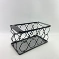 thumbnail image 5 of Chimelva‌ Wine racks,Small Countertop Wine Rack - Metal Folding Wine Stand for The Kitchen or Bar - Black - 17.25" W, 5 of 9