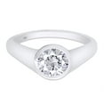 thumbnail image 3 of 3/4 Ct Lab Created Moissanite Diamond Solitaire Engagement Wedding Ring In 14K White Gold Over Sterling Silver(G-H Color,VVS1 Clarity,0.75 Cttw)-9.5, 3 of 8
