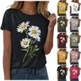 thumbnail image 4 of UOCUFY Women's T Shirts Short Sleeve Tees Novelty Graphic Crew Neck Cotton Soft Loose Summer Tops (Pink, XL), 4 of 8