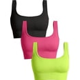 thumbnail image 1 of Traje de yoga sin costuras, a prueba de golpes, transpirable, para mujer, para correr, entrenar, deportes, fitness, belleza, sujetador trasero, 1 of 5