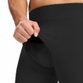 thumbnail image 5 of hotojiny Men Thermal Underwear Bottoms Soft Sports Running Tights Pants Fall Winter Warm Base Layer Leggings L-4XL, 5 of 7