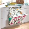 thumbnail image 2 of Yayeee Magnetic Dishwasher Cover for The Front Decoration Home Kitchen Machine Sticker Protector, Pink Flowers, 2 of 6