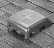 RVAL5000 Slant-Back Roof Vent, Aluminum - Quantity 1