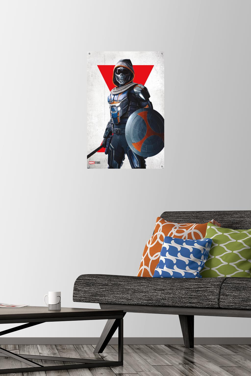 Marvel Black Widow - Taskmaster One Sheet Wall Poster with Pushpins, 14.725" x 22.375"