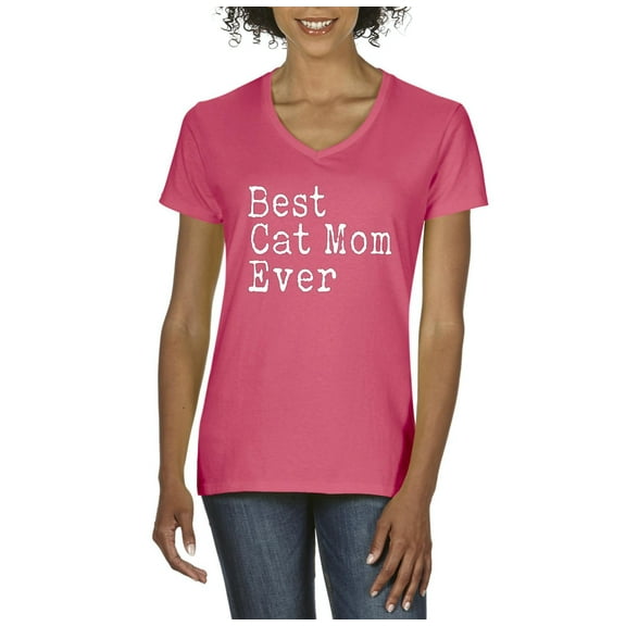 Artix - Women's T-Shirt V-Neck Short Sleeve - Best Cat Mom
