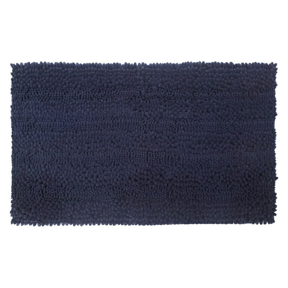 Laura Ashley Astor Striped Plush Chenille Bath Mat
