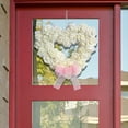 thumbnail image 6 of Ongmies Valentines Day Wreath Clearance Idyllic Heart Shaped Wreath Floral Rose Artificial Garland Door Wreath for Home Wedding Valentine'S Day Decoration Home Decor C, 6 of 8
