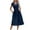 Navy, variant on Summer Dresses for Womens 2024 Fashion Plus Size Round-Neck Short Sleeve Loose Casual A-line Dress
